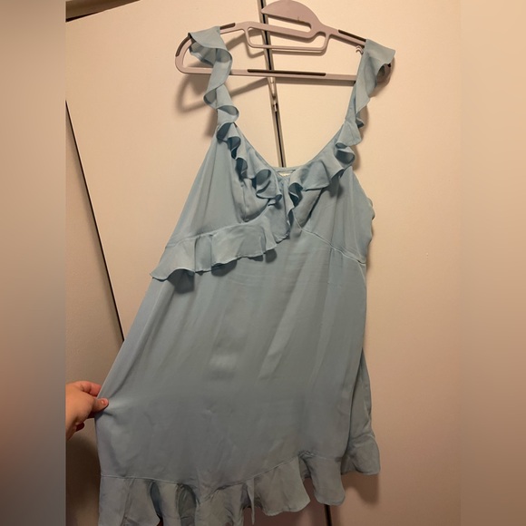 Abercrombie & Fitch Asymmetrical Ruffle Mini Dress - ONLY WORN ONCE - Picture 3 of 5